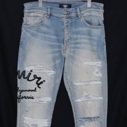 AMIRI 24AW Hollywood Thrasher Jeans Indigo Size 32