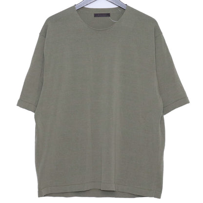 DEVOA 26AW Cotton Nylon Rayon SS Knit Green Size 2