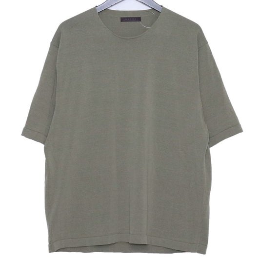DEVOA 26AW Cotton Nylon Rayon SS Knit Green Size 2