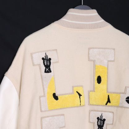 KAPITAL 40s Wool L-FIVE Varsity Jacket Beige Size L