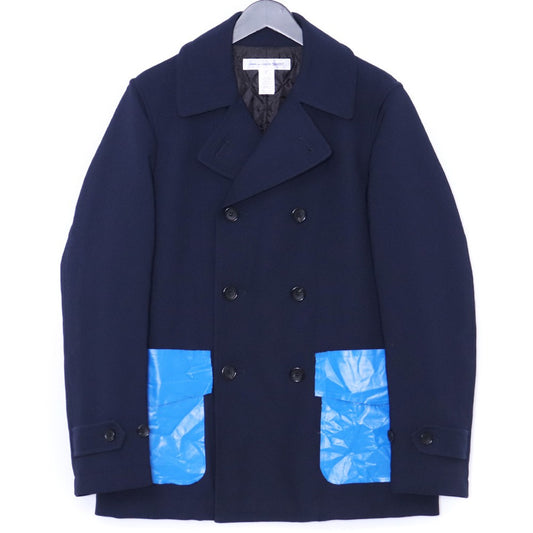 COMME DES GARCONS SHIRT 25AW Double Coat Navy Size S