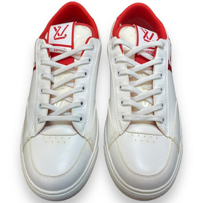 LOUIS VUITTON Charlie Line Sneakers White Red