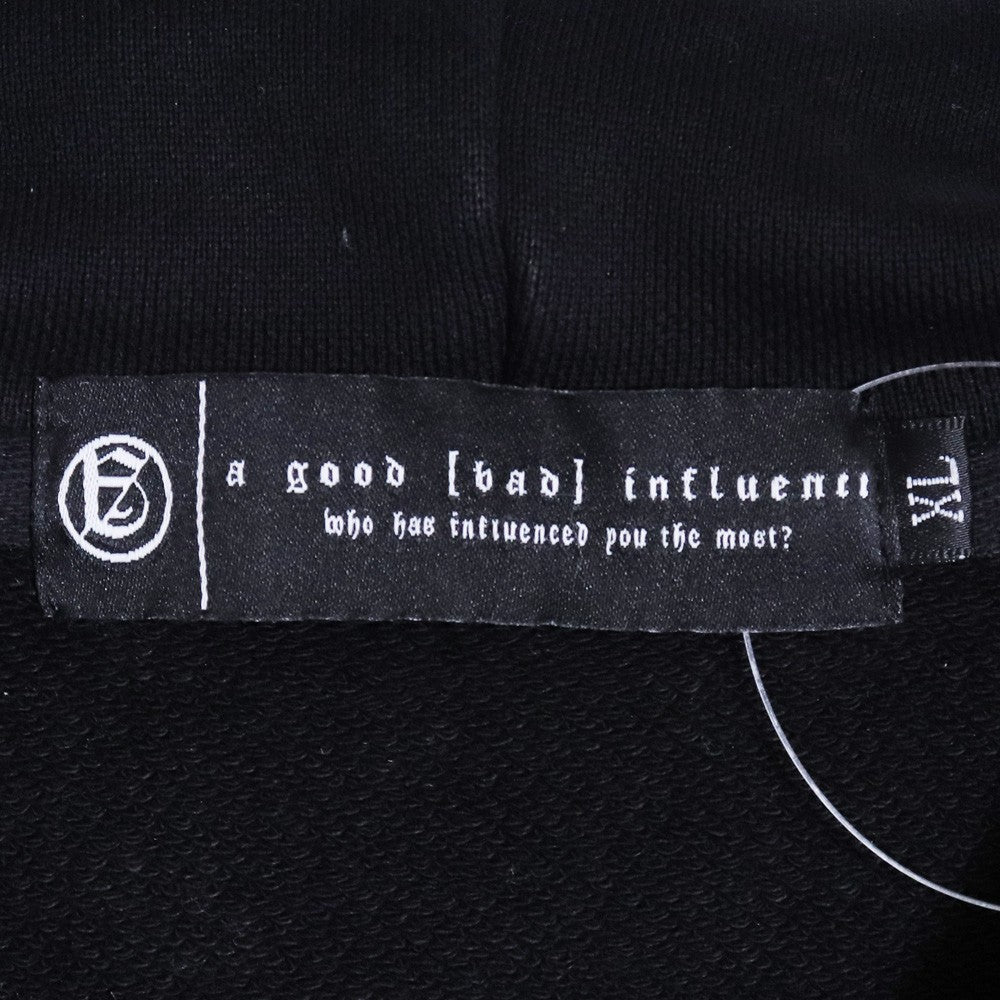 A GOOD BAD INFLUENCE Original Studded Hoodie Black Size XL