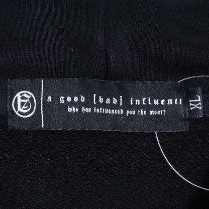 A GOOD BAD INFLUENCE Original Studded Hoodie Black Size XL