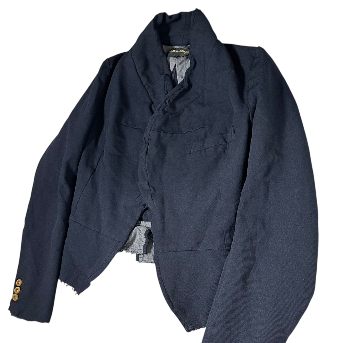 COMME des GARCONS 04SS Frizzy Polyester Jacket Navy Size S