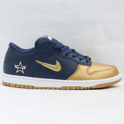 Supreme Dunk Low OG QS Gold/Navy Sneakers Size 28.5cm