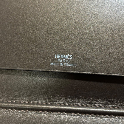 HERMES Agenda Vision Leather Cover Brown 2004