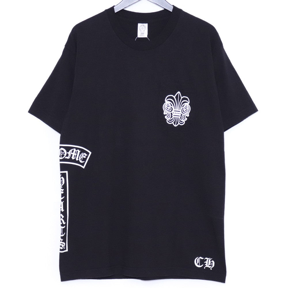 CHROME HEARTS Old BS Fleur T-Bar Print T-Shirt Black Size L