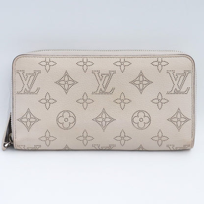 LOUIS VUITTON Monogram Mahina Zippy Wallet White Size F