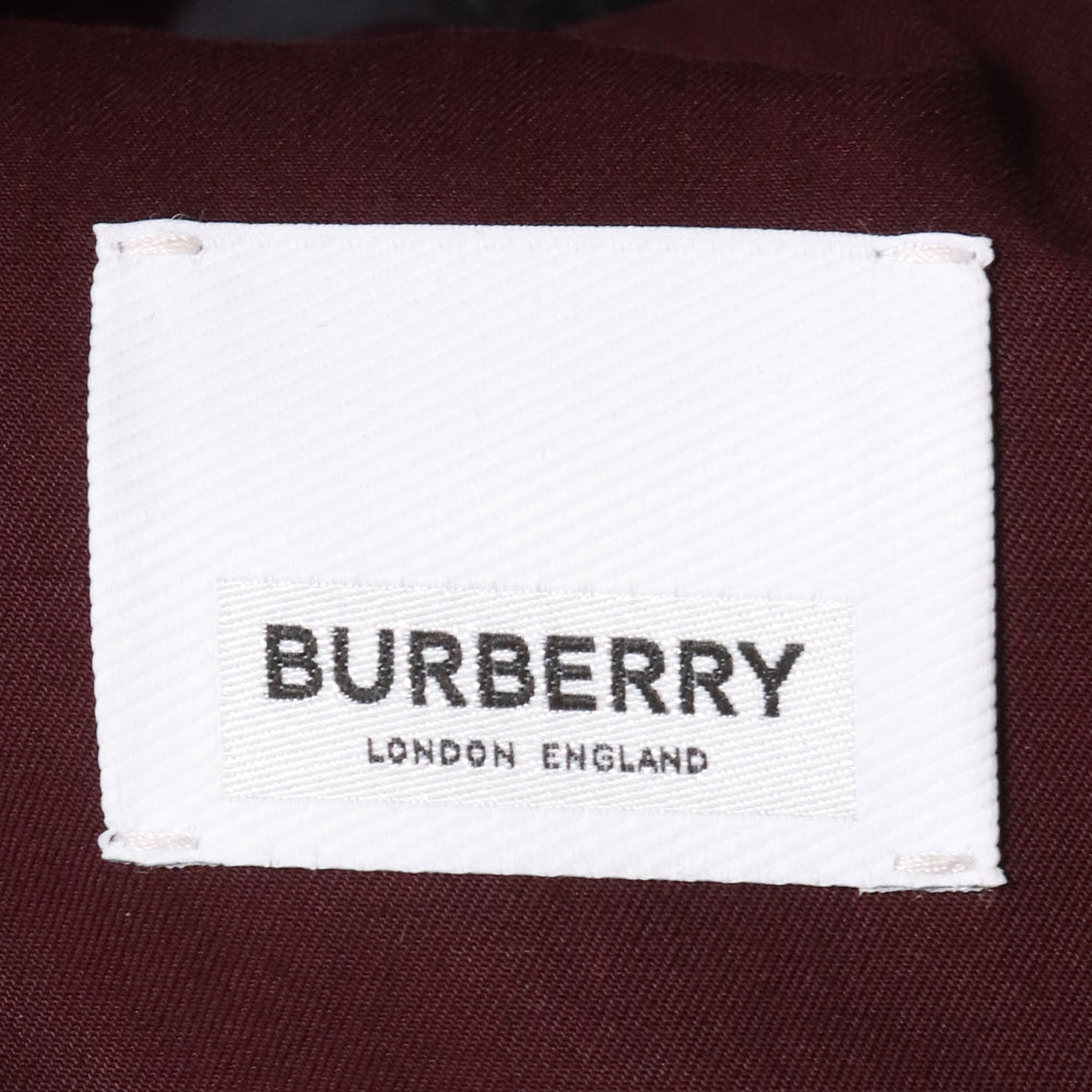 BURBERRY Striped Wool Duffle Coat Gray Size 48