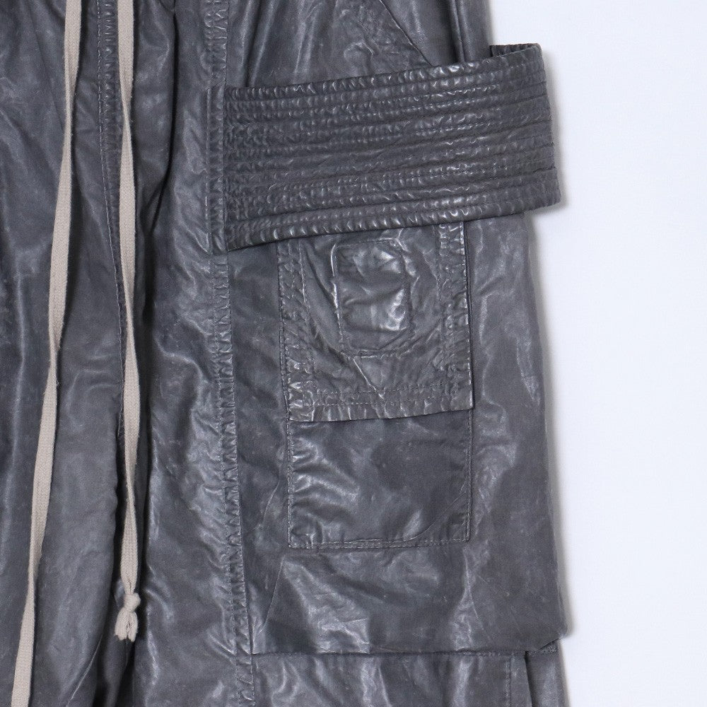 RICK OWENS DRKSHDW 15SS Coated Creatch Pants Gray Size XS