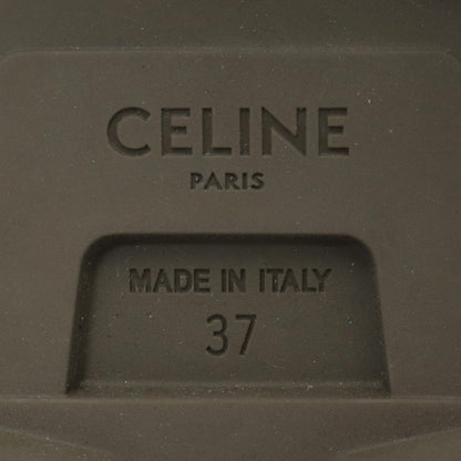CELINE Patapans Triomphe Lace-up Boots Khaki Size 37