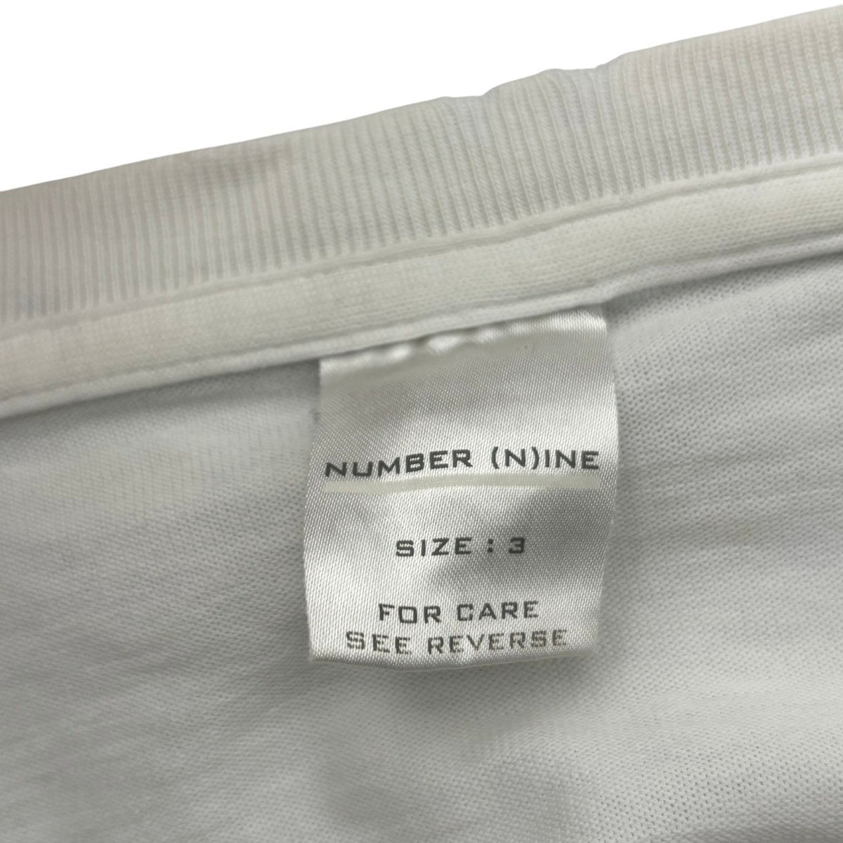 NUMBER (N)INE 02SS Modern Age Distressed T-Shirt Size 3
