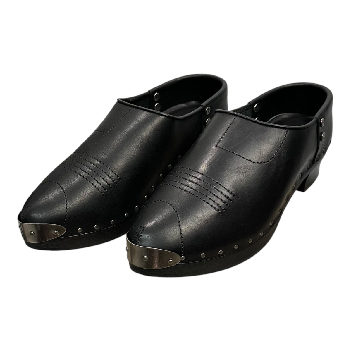 ENFANTS RICHES DEPRIMES Studded Clogs Black Loafers Size EU 40