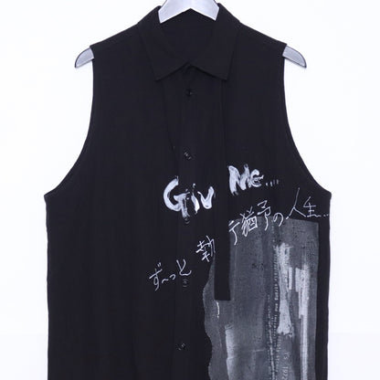 Yohji Yamamoto Y’S 23SS Asymmetry Sleeveless Vest Size 2