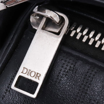 DIOR Oblique Galaxy Leather Shoulder Bag Black Size F