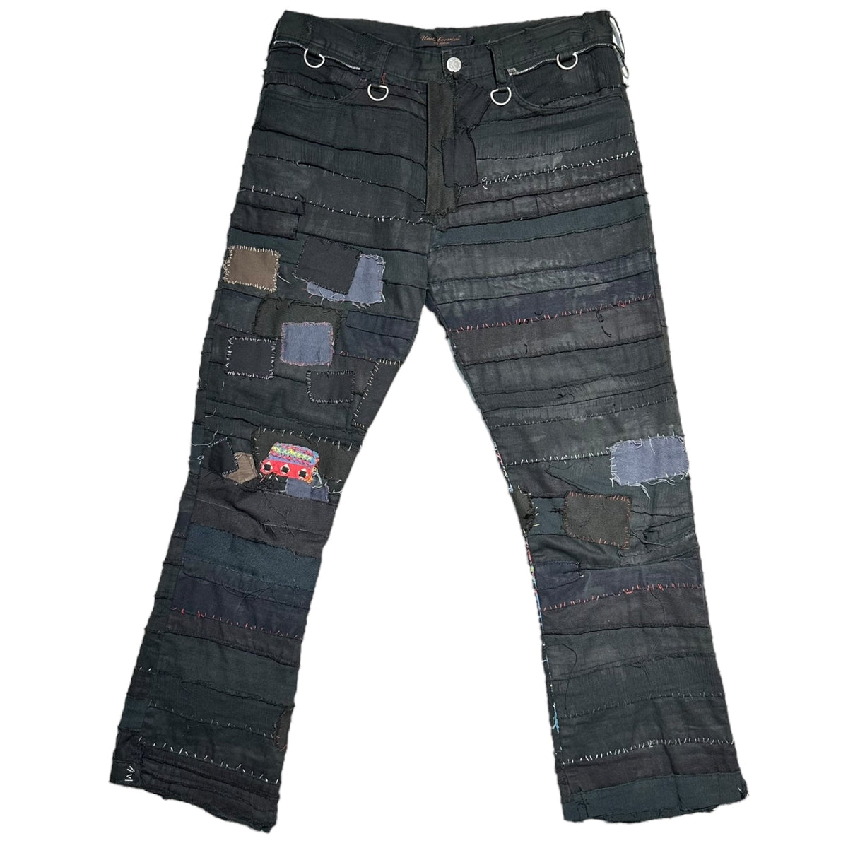 UNDERCOVERISM 03SS SCAB Crust Patchwork Pants Black Size M