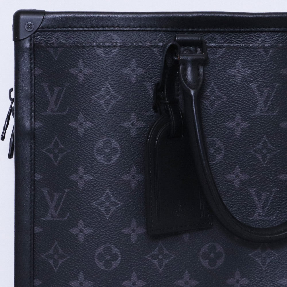 Louis Vuitton Soft Trunk Briefcase Monogram Black Bag Size F