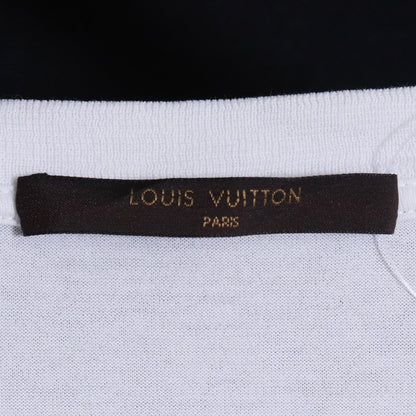 LOUIS VUITTON Circle Logo Cotton T-Shirt White Size L