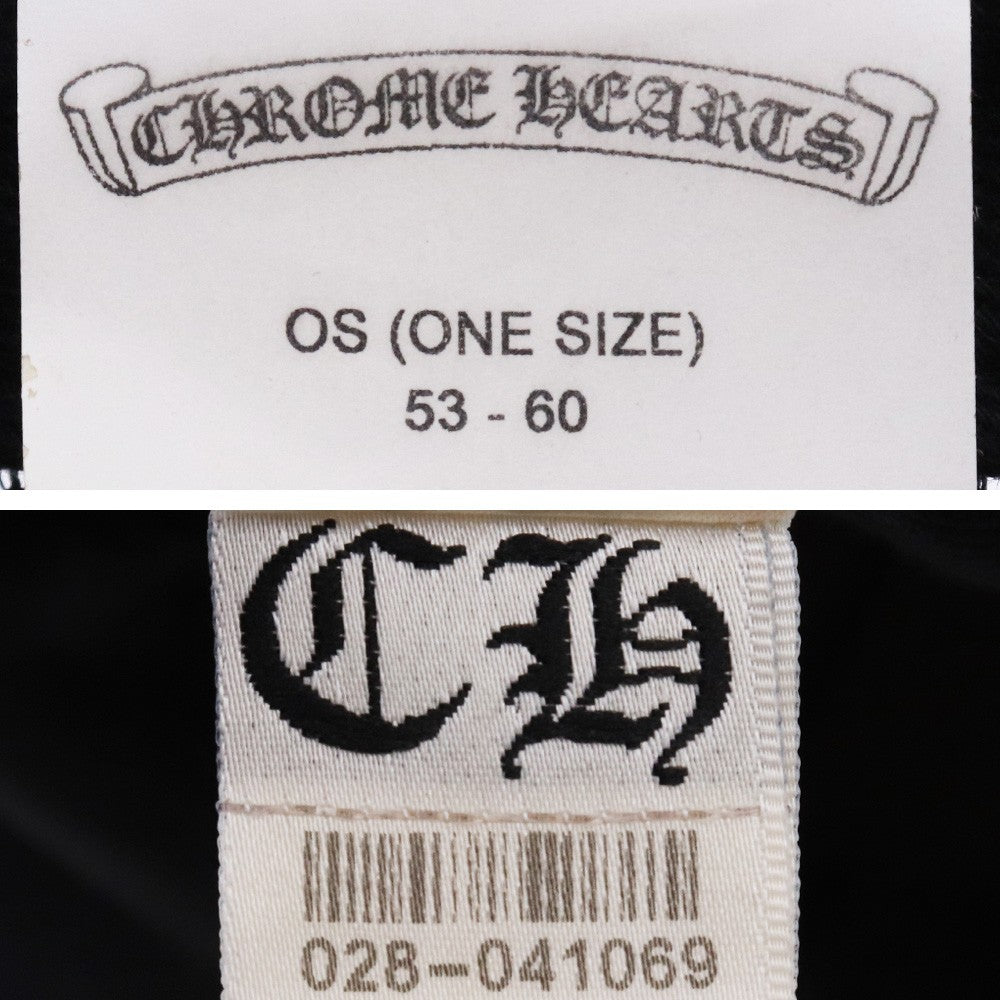CHROME HEARTS Black Mesh Trucker Cap Size F