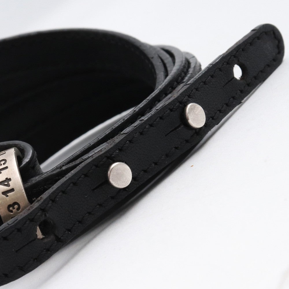 Maison Margiela Leather Bracelet Black Size S