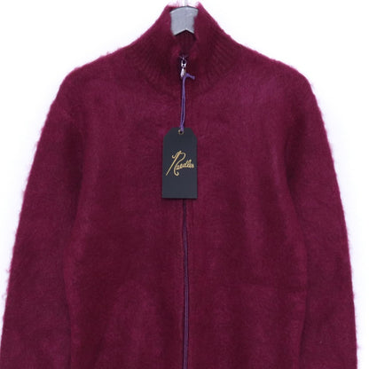 NEEDLES Zipped Mohair Cardigan Burgundy Vest Size XS