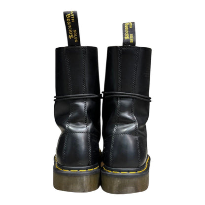 DR.MARTENS 10-Eyelet Leather Boots Black Size 26.5cm