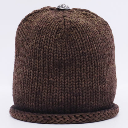 Chrome Hearts Cross Patch Cotton Beanie Old Black Size F