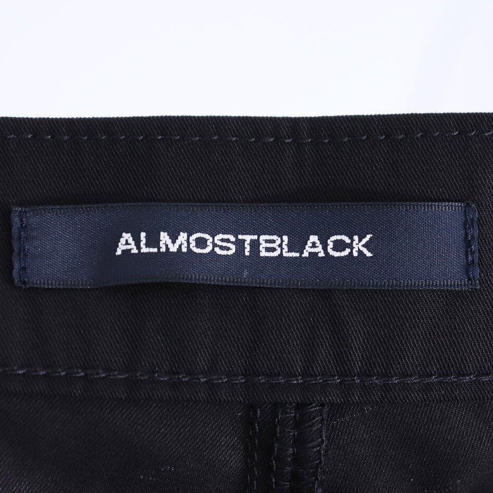 ALMOSTBLACK 25SS Wide 6-Pocket Pants Black Size 3