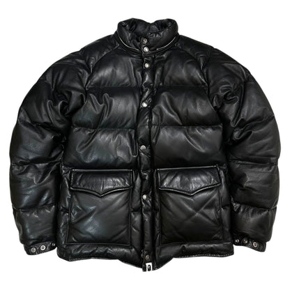 Bape A BATHING APE 00s Racoon Fur Down Jacket Blk Size S