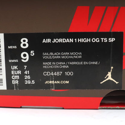 Travis Scott Air Jordan 1 Retro Mocha Sneakers Size 26cm