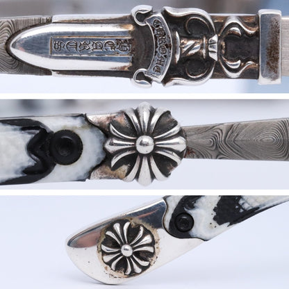 CHROME HEARTS Blade Hummer I Silver Sunglasses Size ONE SIZE