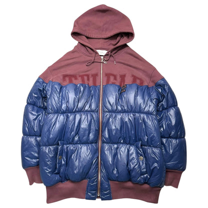 TELFAR Insulated Docking Hoodie Burgundy/Blue Size FREE