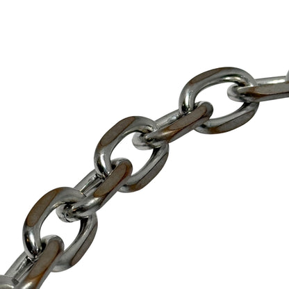 OUR LEGACY Ladon Matte Nickel Wallet Chain Silver
