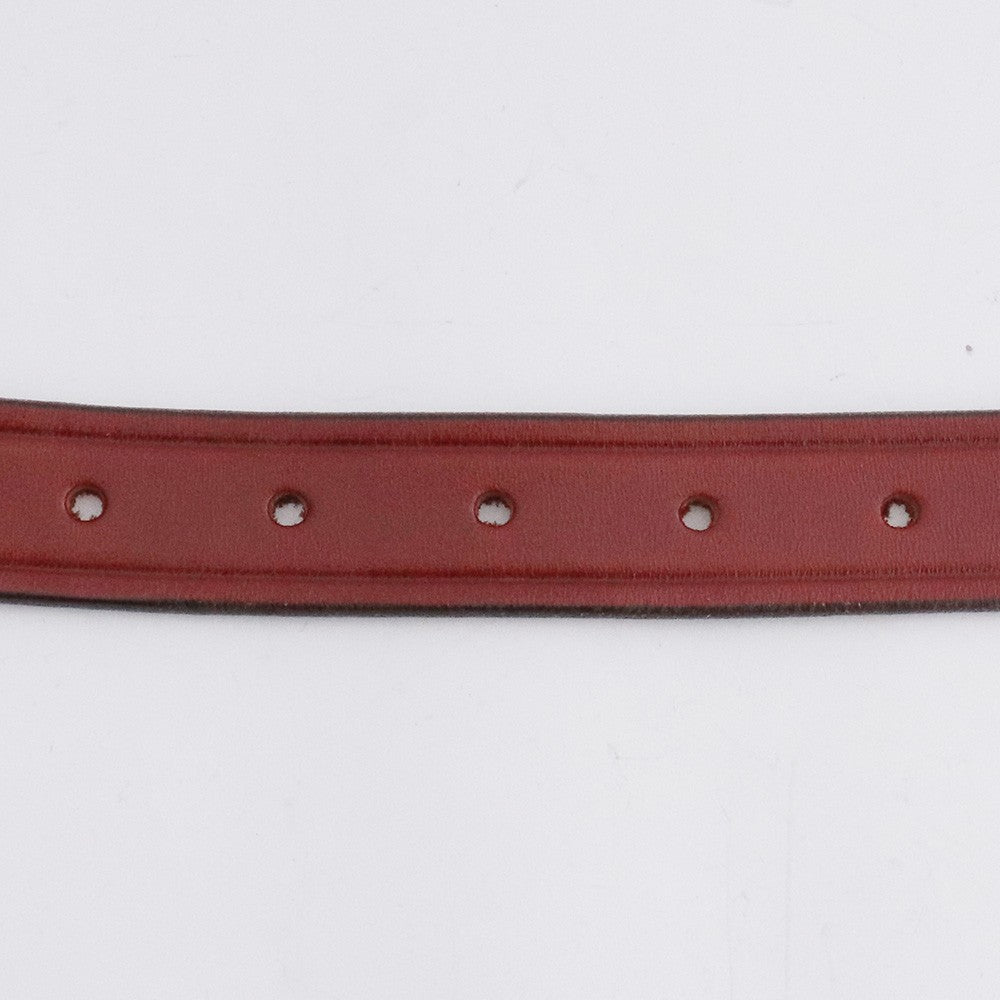 TORY LEATHER ONLY ARK Long 3PC Silver Belt Brown Size 34