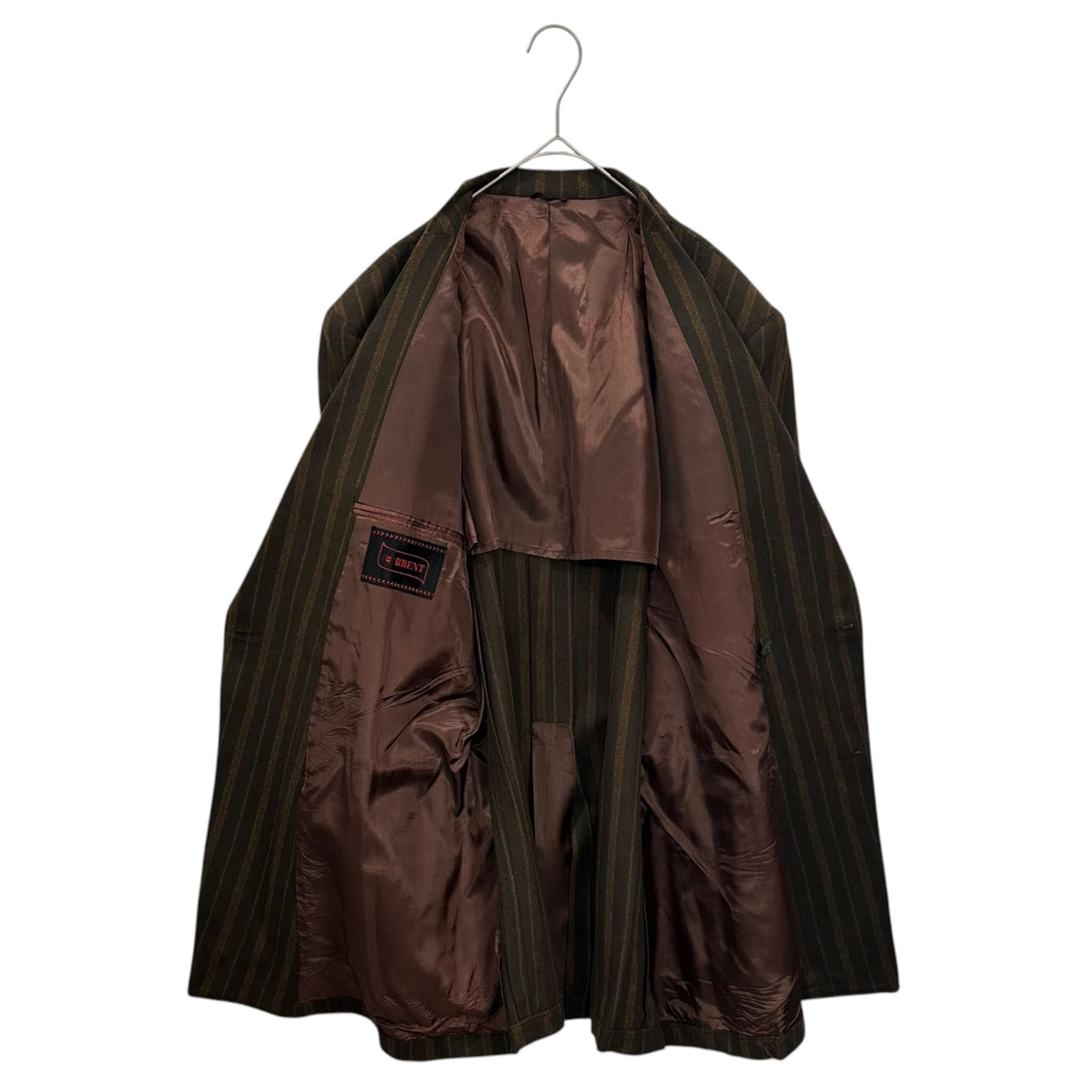 BRENT 50s-60s Double-breasted Striped Jacket Multi Size 42L