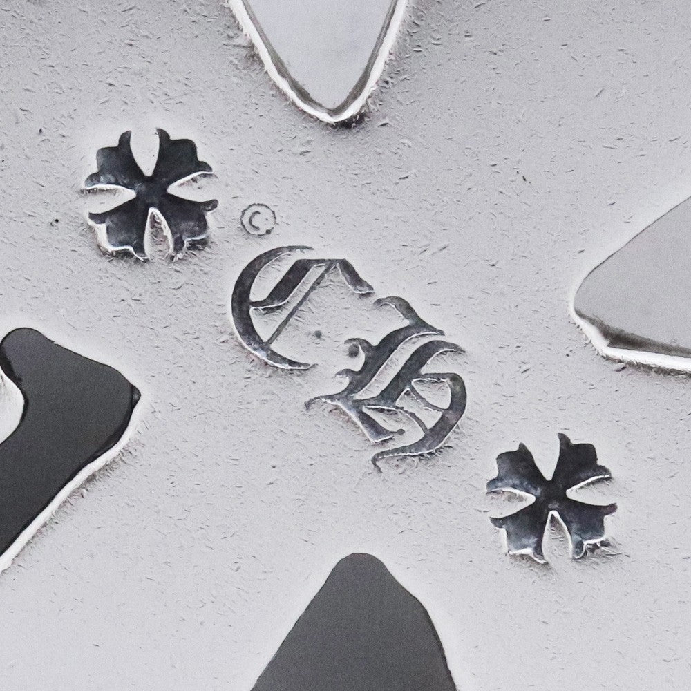 CHROME HEARTS Triple CH Cross Small Necklace Size F