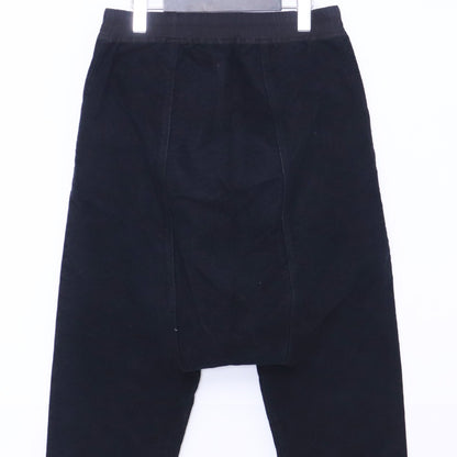 RICK OWENS 13AW Moleskin Drawstring Pants Black Size 46