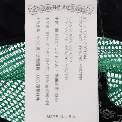 CHROME HEARTS Trucker Mesh Cap Black Green Size F