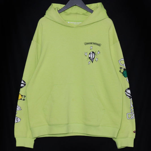 CHROME HEARTS x Matty Boy 22AW Chain Game Lime Green Hoodie Size XL