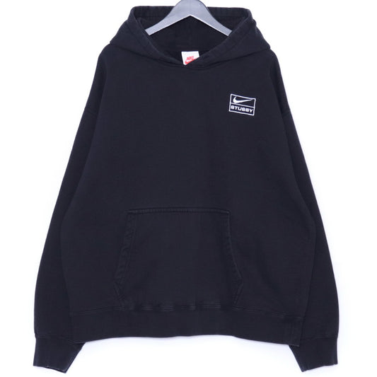 STUSSY × NIKE 22SS NRG Washed Hoodie Black Size L