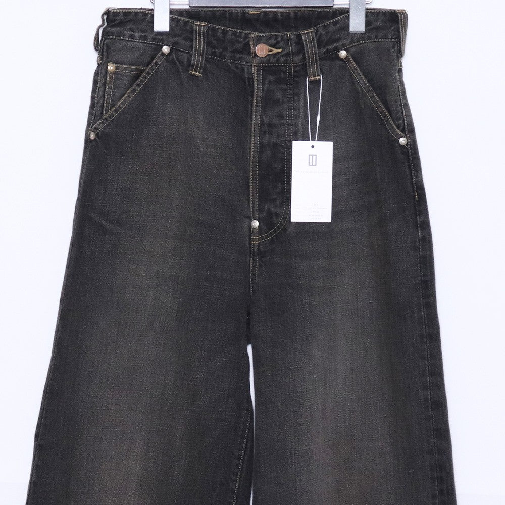 DAISUKE TANABE 25AW Coffee Black Wide Jeans Black Size 30