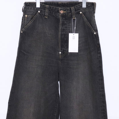 DAISUKE TANABE 25AW Coffee Black Wide Jeans Black Size 30
