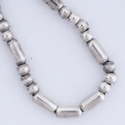TARO WASHIMI Silver Pipe Bead Necklace Size F