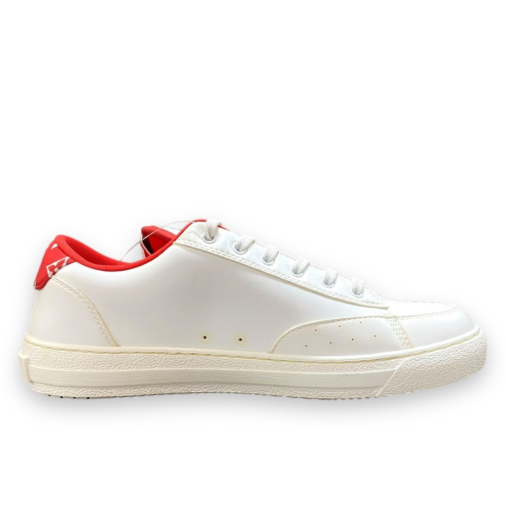 LOUIS VUITTON Charlie Line Sneakers White Red