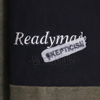 READY MADE 19SS 2TONE Mountain Parka Khaki Black Hoodie Size 2
