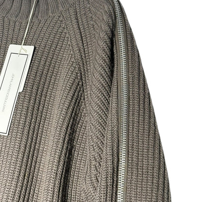JOHN LAWRENCE SULLIVAN 20AW Zipped Wool Knit Size S