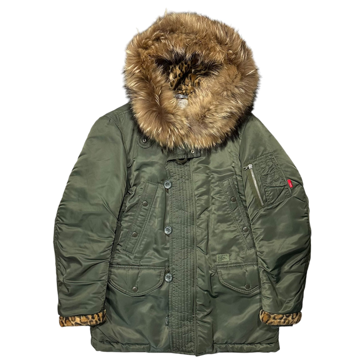 WTAPS 10AW N-3B Fur Military Jacket Khaki Size M