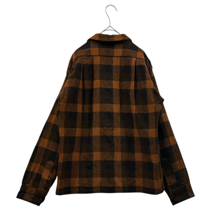 TENDERLOIN Buffalo Check Wool Long Sleeve Shirt Size S