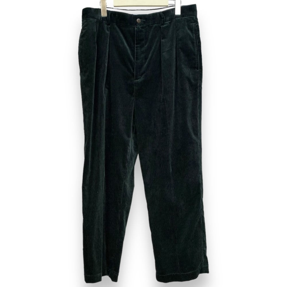 WACKO MARIA 24SS Green Corduroy Pleated Casual Pants Size L